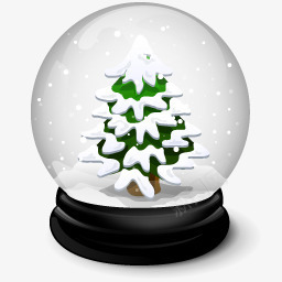 水晶球png免抠素材_88icon https://88icon.com 圣诞 圣诞树 圣诞节 水晶球 雪 雪花
