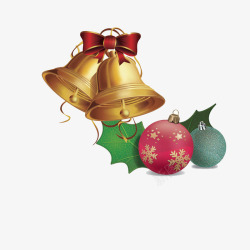 圣诞节的铃铛和挂饰素材