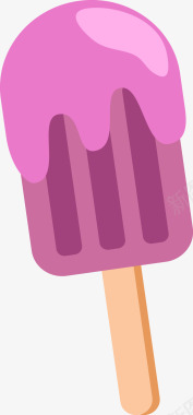美食香肠融化的冰淇淋图标图标