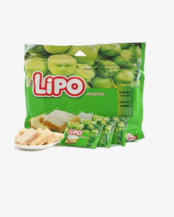 椰子味LIPO利葡面包干高清图片
