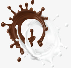黑白配牛奶巧克力标题框高清图片