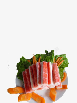 蟹棒摆盘素材