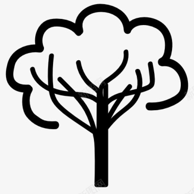 抽象大树icon图标图标
