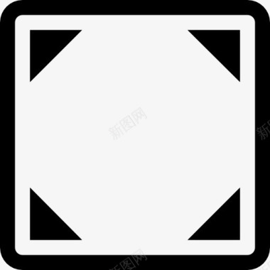 汽车展架架方形符号三角形角图标图标