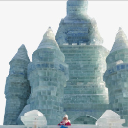 哈尔滨冰雕景区冰雪大世界高清图片