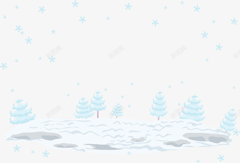 雪地png免抠素材_88icon https://88icon.com 卡通素材 卡通雪景装饰 松树 矢量素材 雪地 雪景 雪景海报装饰素材 雪景素材 雪景装饰 雪松 雪花