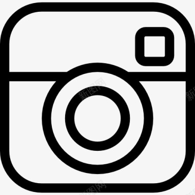 相机标志Instagram社交概述标志图标图标