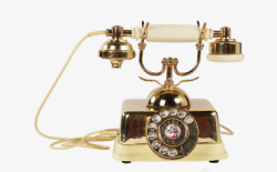 金属座机古典电话高清图片