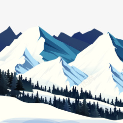 滑雪场风景美丽冬季滑雪场风景高清图片