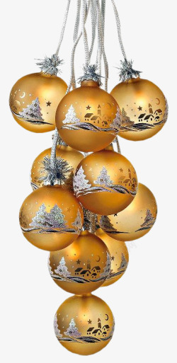 球圣诞球吊球装饰素材