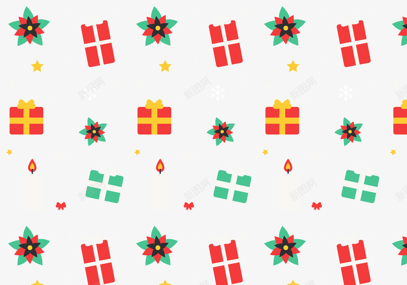 圣诞装饰底纹背景矢量图ai免抠素材_88icon https://88icon.com 包装纸设计 圣诞底纹 圣诞背景 圣诞装饰 矢量底纹 礼盒底纹 矢量图
