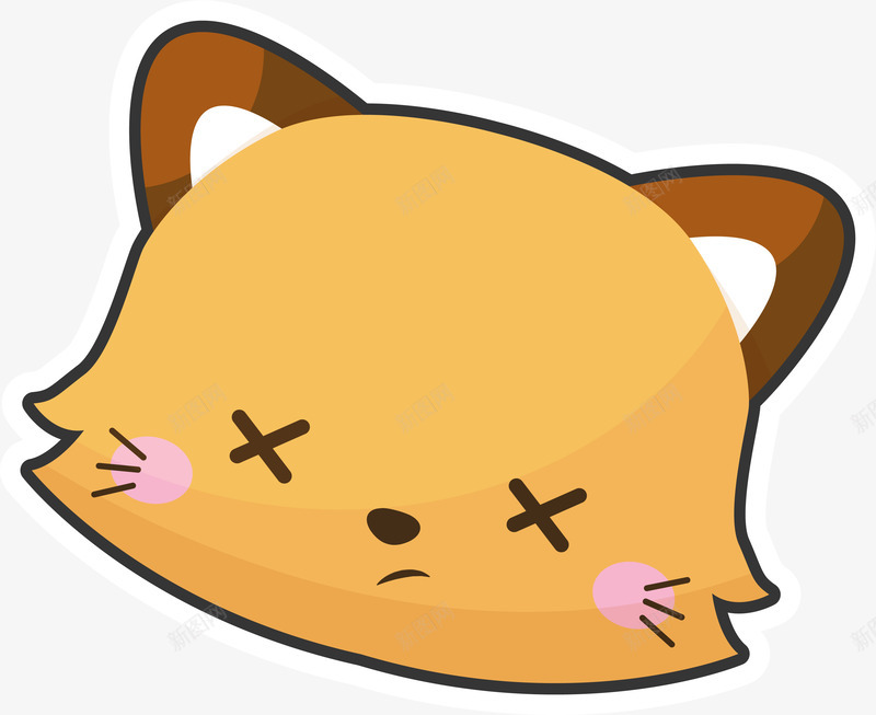 卡通时尚猫咪头像贴纸png免抠素材_88icon https://88icon.com 卡通 可爱 头像 时尚贴纸 猫咪 矢量图案 表情包