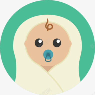 带着孩子新生儿图标图标