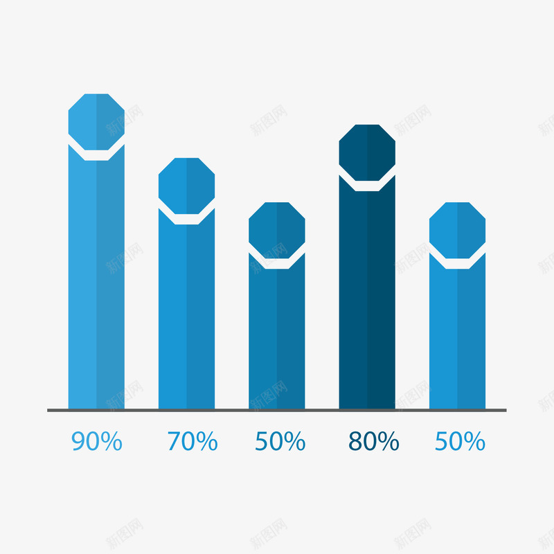 柱状信息图png免抠素材_88icon https://88icon.com PPT 信息 商务 图表 多彩 示意图 统计 说明