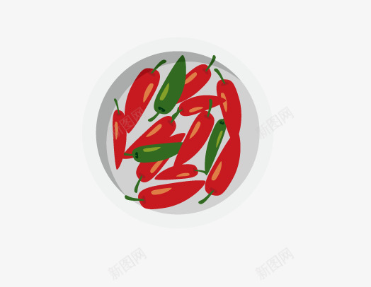 辣椒png免抠素材_88icon https://88icon.com 一盘辣椒 红椒 青椒