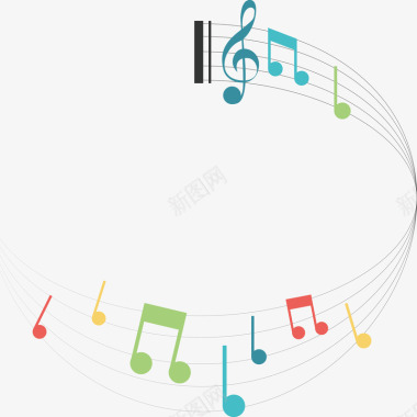 icon桥梁音符中国风音符矢量图图标图标