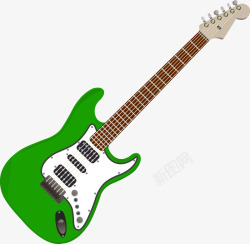 绿色电子吉它乐器素材