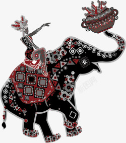 吉祥图案大象装饰素材