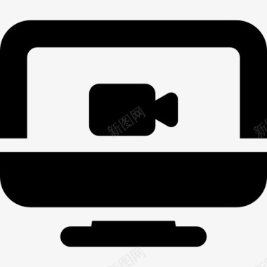 计算机视频通话图标图标