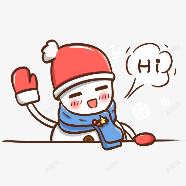 小雪人卡通png免抠素材_88icon https://88icon.com 卡通 小雪 素材