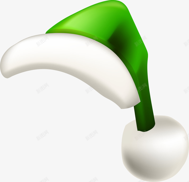 卡通绿色冬季圣诞帽png免抠素材_88icon https://88icon.com Christmas Merry 冬日帽子 圣诞帽 圣诞快乐 圣诞老人的帽子 圣诞节