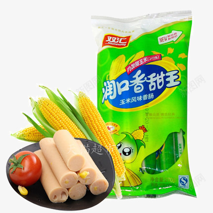 玉米香肠png免抠素材_88icon https://88icon.com 产品实物 休闲零食 即食零食 香肠