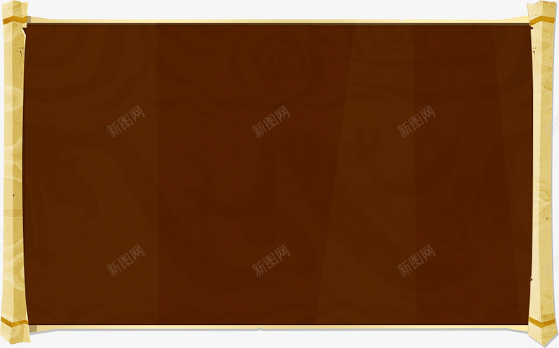 黄色卡通卷轴装扮png免抠素材_88icon https://88icon.com 卡通 卷轴 装扮 设计 黄色