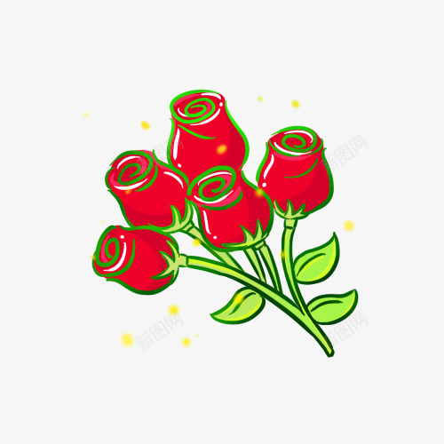 手绘玫瑰花png免抠素材_88icon https://88icon.com 婚礼 情人节 手绘玫瑰花 插画 玫瑰花 红玫瑰 贺卡