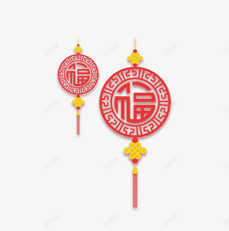 中国结png免抠素材_88icon https://88icon.com 中国传统元素 中国结 中国风 福 福字符 红色