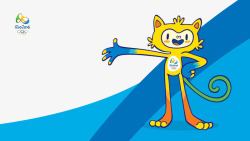 里约奥运会吉祥物背景素材