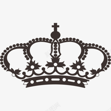 皇冠欧式古典花纹矢量图图标图标