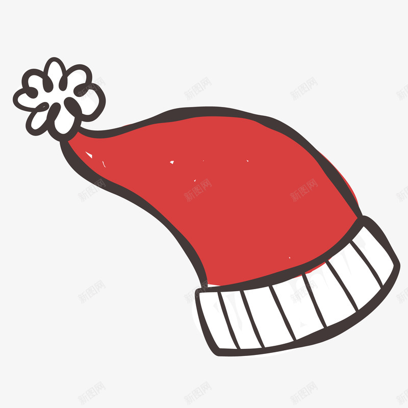 手绘圣诞帽节日元素矢量图ai免抠素材_88icon https://88icon.com Christma Christmas 圣诞帽 圣诞节 手绘圣诞帽 装饰图案 装饰帽子 矢量图