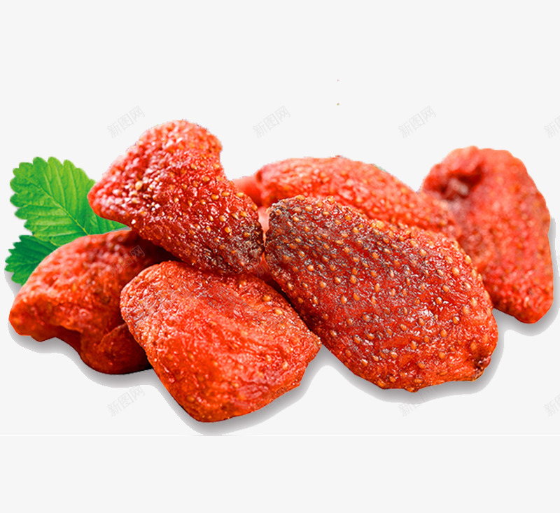 草莓果干png免抠素材_88icon https://88icon.com 产品实物 免费png素材 干果 红色 草莓干