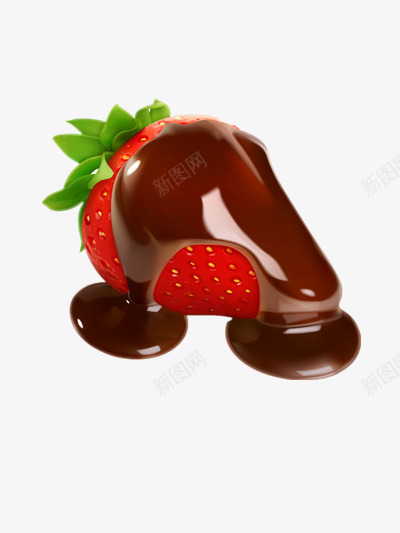 草莓巧克力png免抠素材_88icon https://88icon.com 巧克力 巧克力酱 液体巧克力 草莓 草莓巧克力饼干 融化 飞溅