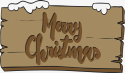 木板上的圣诞帽图片木板上的圣诞快乐矢量图高清图片
