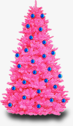圣诞节粉红色圣诞树素材
