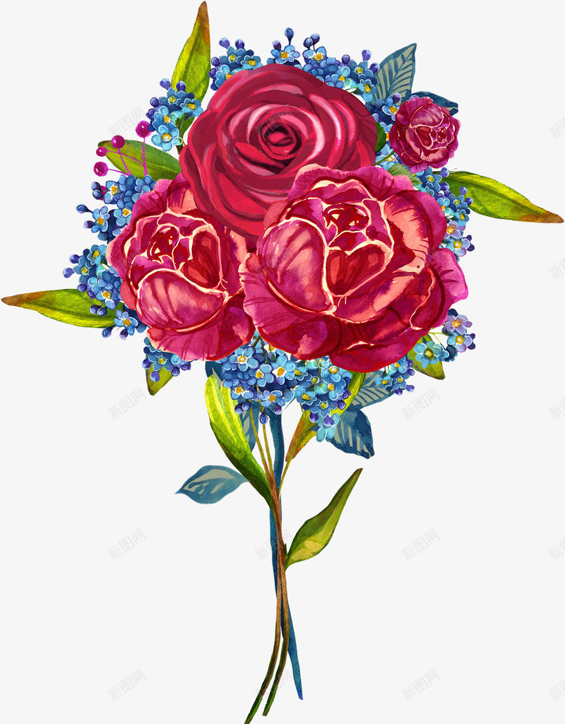 手绘花卉花朵装饰png免抠素材_88icon https://88icon.com 包装设计 小清新包装 花朵 花朵装饰 花草设计 贺卡设计