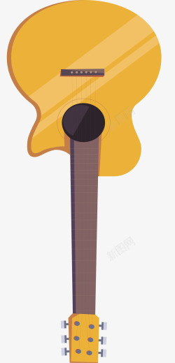 精美吉他精美乐器吉他插画矢量图高清图片