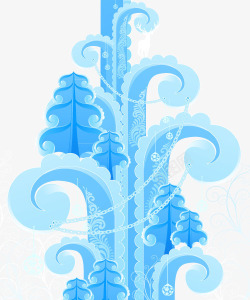 冰雕树木素材