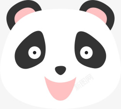 开心可爱熊猫表情素材