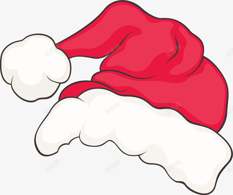 圣诞节红色圣诞帽png免抠素材_88icon https://88icon.com 冬季帽子 卡通圣诞帽 喜庆帽子 圣诞节帽子 白色毛球 红色圣诞帽
