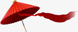 漂浮的红伞中国风红伞高清图片