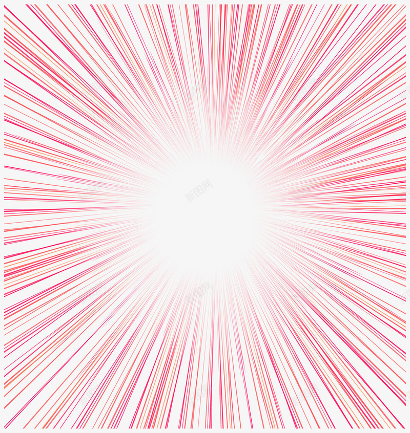 粉红色放射射线png免抠素材_88icon https://88icon.com 射线 放射性 矢量png 科技感 科技线条 粉色射线 线性