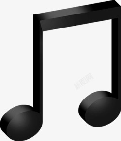 黑色音符淘宝促销素材