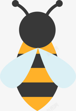 蜜蜂采蜜图片透明翅膀蜜蜂矢量图高清图片