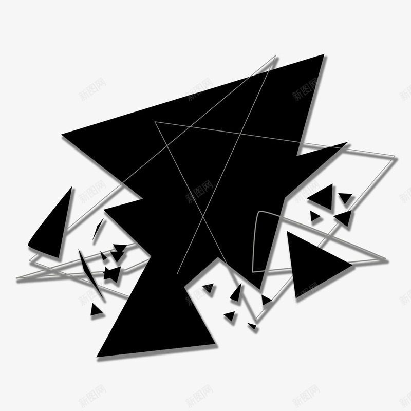 几何三角形状png免抠素材_88icon https://88icon.com 几何 形状 漂浮 线条