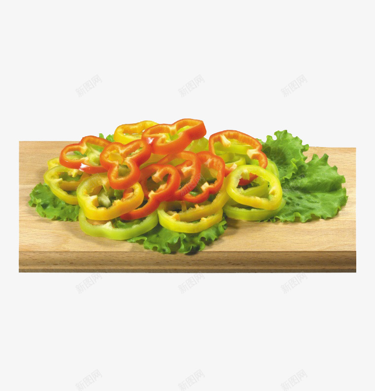 辣椒和生菜png免抠素材_88icon https://88icon.com 产品实物 免费png素材 案板 砧板 绿色食品 蔬菜