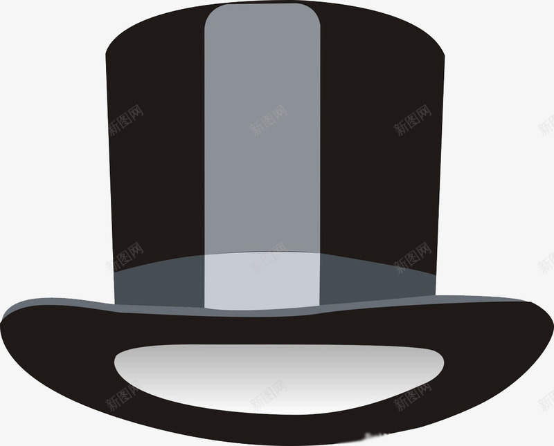 魔术师帽子png免抠素材_88icon https://88icon.com 卡通 手绘 饰品 黑色