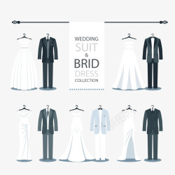 时尚结婚礼服素材