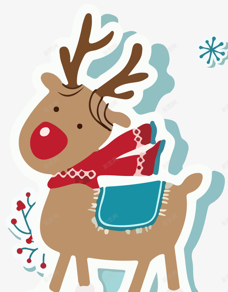 圣诞节麋鹿png免抠素材_88icon https://88icon.com 下雪 促销 圣诞礼物 圣诞老人 圣诞袜子 寒冷 幽默漫画 广告设计 标签牌 海报设计 缤纷 装饰品 铃铛 雪橇 雪花 麋鹿